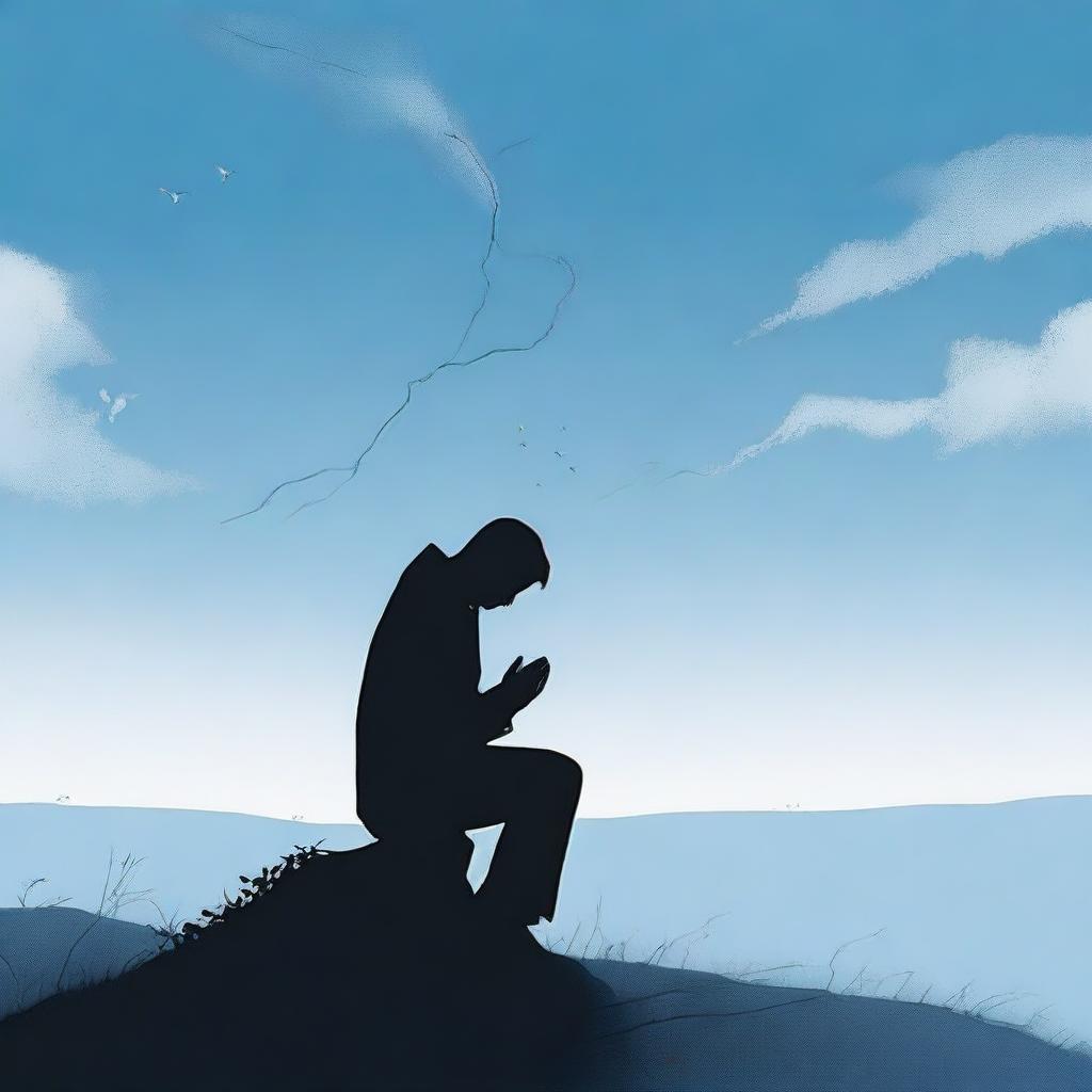 A high-quality, digital art image that captures the essence of a poignant, heart-wrenching poem