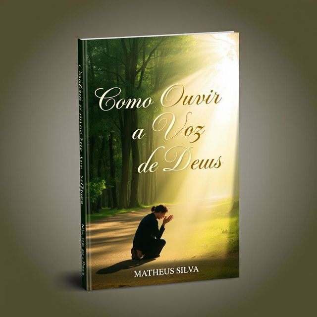 A beautifully designed book cover titled 'Como Ouvir a Voz de Deus' by Matheus Silva