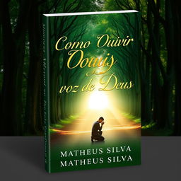 A beautifully designed book cover titled 'Como Ouvir a Voz de Deus' by Matheus Silva
