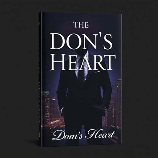 A dramatic and captivating book cover for 'The Don's Heart'