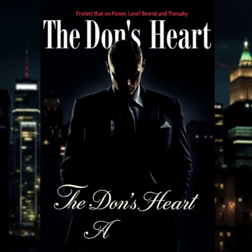 A dramatic and captivating book cover for 'The Don's Heart'