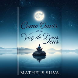 A striking book cover for 'Como Ouvir a Voz de Deus' authored by Matheus Silva