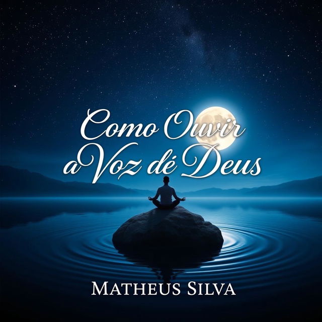 A striking book cover for 'Como Ouvir a Voz de Deus' authored by Matheus Silva