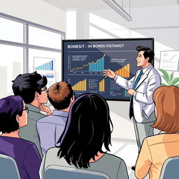 An informative illustration depicting when investing in bonds is suitable