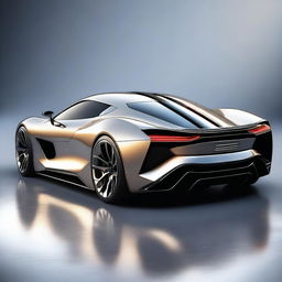 An image of an amazing futuristic sport car, depicted in a hyper-realistic style