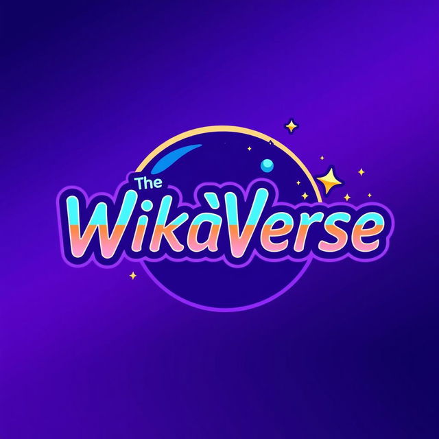 A modern and sleek logo design for 'TheWikaVerse'