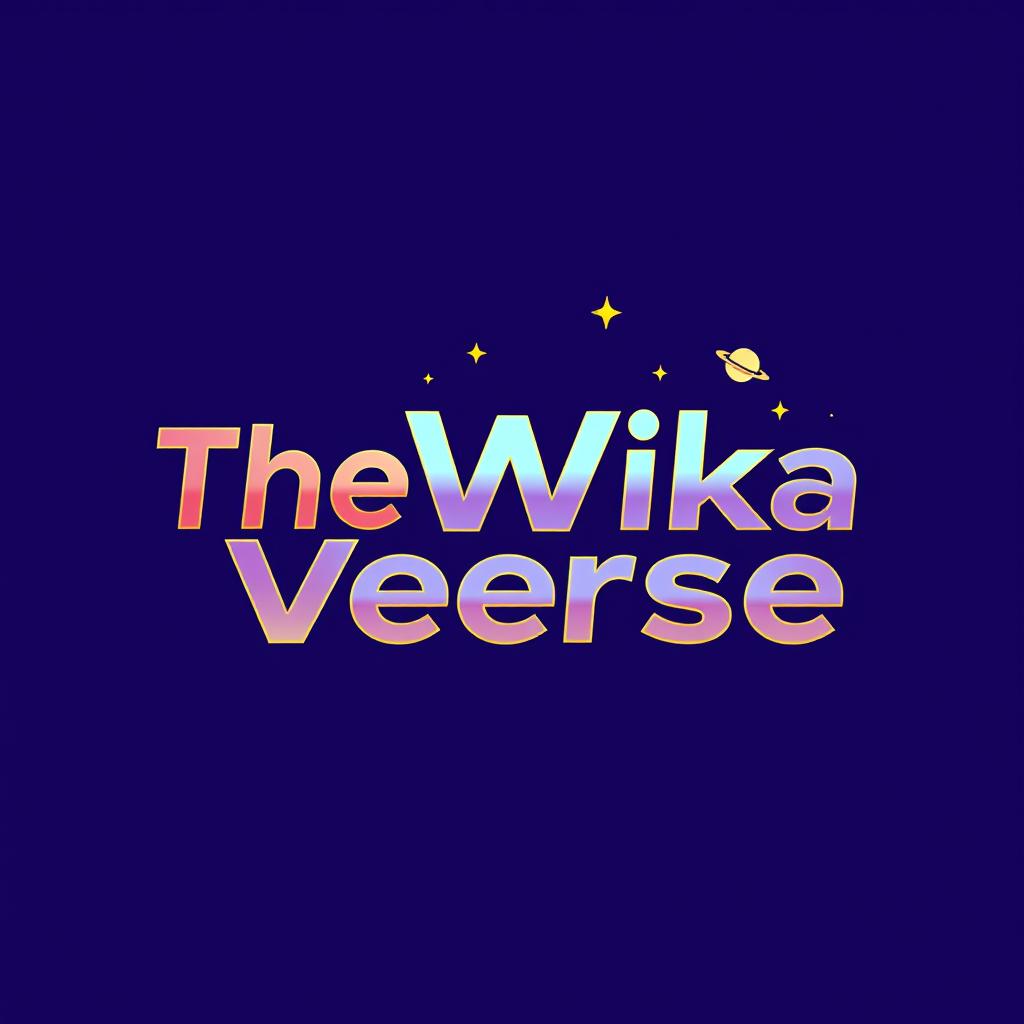 A modern and sleek logo design for 'TheWikaVerse'