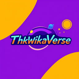 A modern and sleek logo design for 'TheWikaVerse'