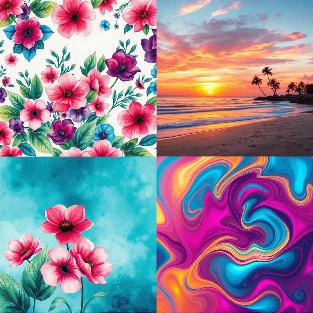 A stunning collection of three different backgrounds: 1