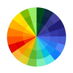 Aesthetic color wheel featuring a spectrum of colors arranged in a circular format