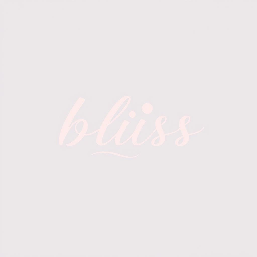 A stylish and modern logo design for a clothing brand named 'bliss'