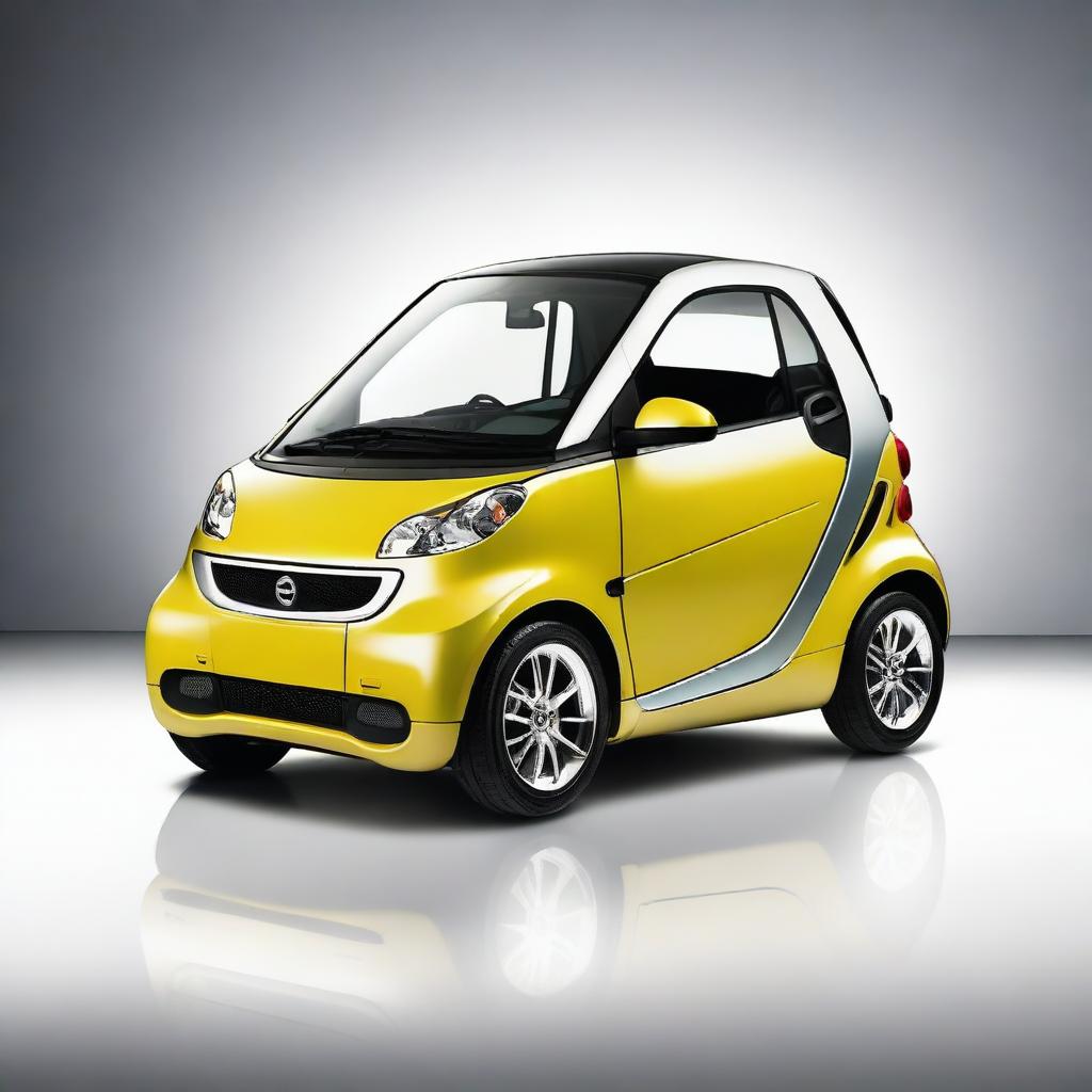 A high-quality digital art of a compact Fortwo Smart Car