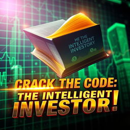 A groundbreaking and visually arresting thumbnail for a YouTube video summarizing 'The Intelligent Investor' by Benjamin Graham