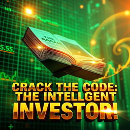 A groundbreaking and visually arresting thumbnail for a YouTube video summarizing 'The Intelligent Investor' by Benjamin Graham