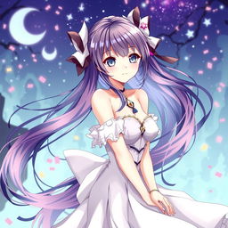 A stylized anime character depicted in an elegant, artistic manner, emphasizing the beauty and aesthetic of the anime art style