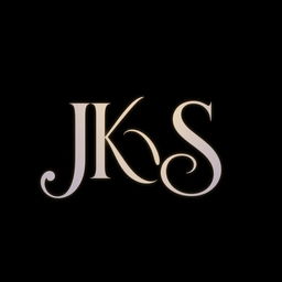 A logo featuring the dreamy letters 'JKS' elegantly designed with a whimsical and ethereal style