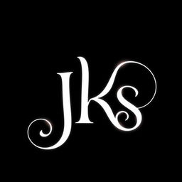 A logo featuring the dreamy letters 'JKS' elegantly designed with a whimsical and ethereal style