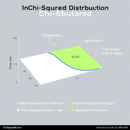A visually engaging diagram illustrating the Chi-Squared distribution in statistics