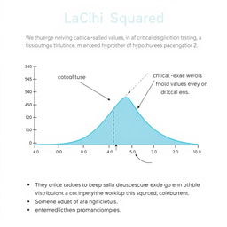 A visually engaging diagram illustrating the Chi-Squared distribution in statistics