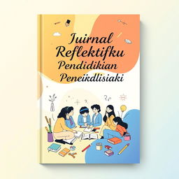 A captivating book cover design for a reflective journal on inclusive education across different levels