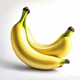 A high-quality image of a pastel drawing, featuring a banana as the main subject