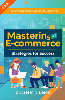 A visually appealing cover design for an e-commerce training book