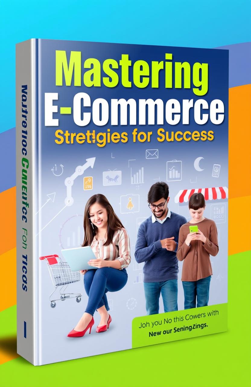 A visually appealing cover design for an e-commerce training book