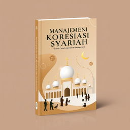 A visually appealing book cover design focused on Islamic cooperative management