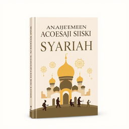 A visually appealing book cover design focused on Islamic cooperative management