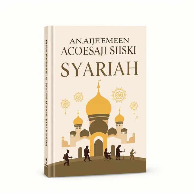 A visually appealing book cover design focused on Islamic cooperative management