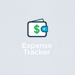 A modern logo design for an expense tracker application