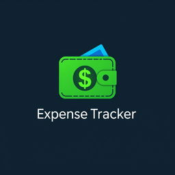 A modern logo design for an expense tracker application