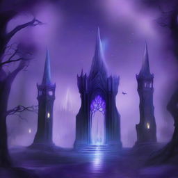 A high-quality digital art image depicting three distinct elf kingdoms, each representing light, twilight, and nightmare