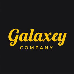 Design a wordmark logo for 'Galaxy Company'