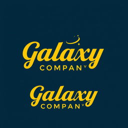 Design a wordmark logo for 'Galaxy Company'