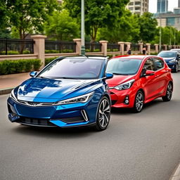 A stunning collection of beautifully designed Iranian cars from Iran Khodro and Saipa, showcasing distinct features and stylish aesthetics
