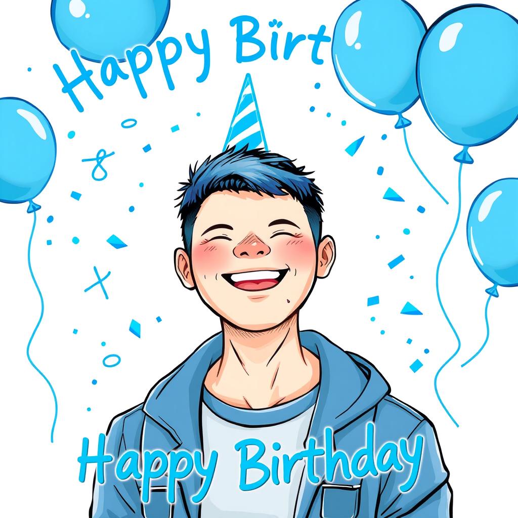 A cute portrait of Thai actor Nanon Korapat, celebrating his birthday