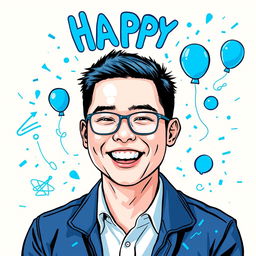 A cute portrait of Thai actor Nanon Korapat, celebrating his birthday
