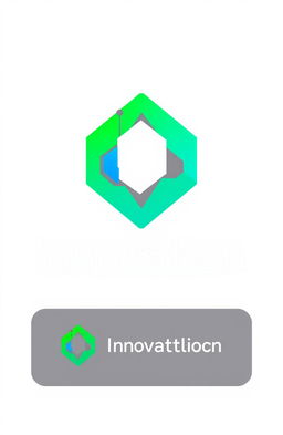 A modern and minimalist logo design featuring a geometric shape that represents innovation, with a clean font displaying the name of the brand
