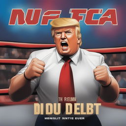 A comic book cover-style image depicting Donald Trump making a UFC debut