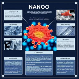 An informative and visually appealing poster presentation showcasing nanotechnology