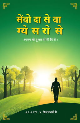 A motivational book cover design for 'सफल जीवन की दिशा धारा: आत्म-विकास और सफलता के मार्ग पर एक यात्रा'