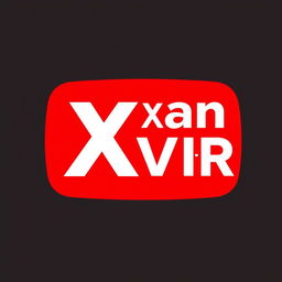 A logo design for a YouTube channel named 'XanVir'