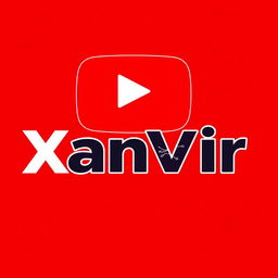 A logo design for a YouTube channel named 'XanVir'