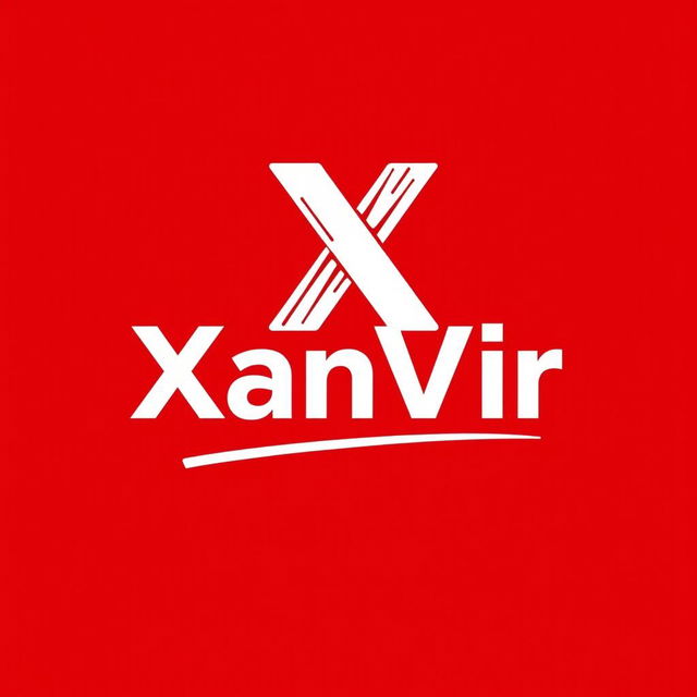 A logo design for a YouTube channel named 'XanVir'