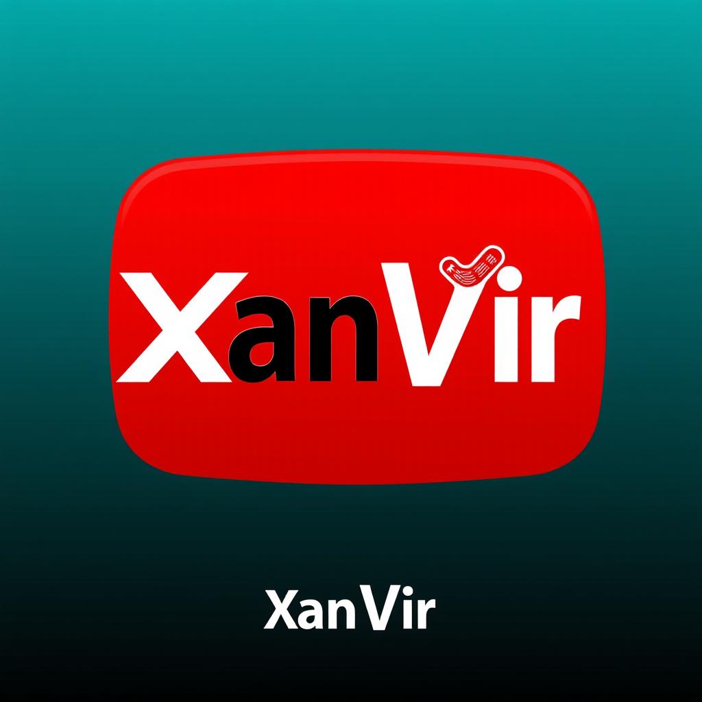 A logo design for a YouTube channel named 'XanVir'