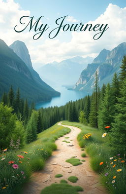 Aesthetic novel cover for a book titled 'My Journey'