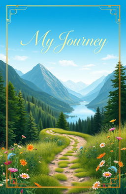 Aesthetic novel cover for a book titled 'My Journey'