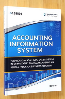 A book cover for a textbook on accounting information systems, titled "PERANCANGAN DAN IMPLEMENTASI SISTEM INFORMASI AKUNTANSI PENJUALAN DAN PEMBELIAN PADA CV