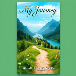 Aesthetic novel cover for a book titled 'My Journey'